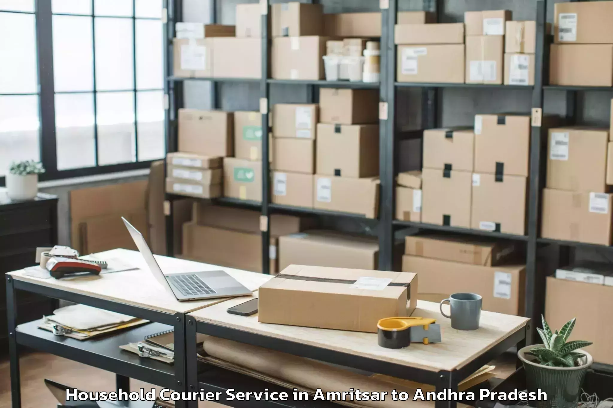 Trusted Amritsar to Kothapeta Household Courier